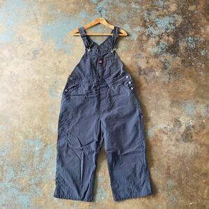 Vintage 90s Unionbay Overalls Women’s Size L Navy Blue Cargo Grunge 1990s Canvas